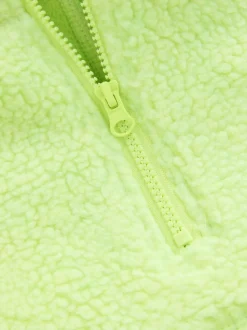 Vert citron - Veste Active Borg à capuche