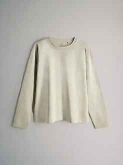 Vert clair/Rose/Blanc/Rayure - The Set lot de 4 t-shirts décontractés à manches longues 100% coton