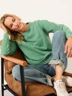 Vert de jade - Sweat FatFace Crew