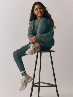 Vert délavé - ensemble Superdry Leggings