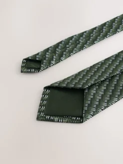 Vert et blanc - Cravate de modèle