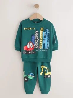 vert foncé - Ensemble Sweat-shirt et Joggings à Col rond (3mois7ans) (3mois7ans)