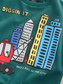 vert foncé - Ensemble Sweat-shirt et Joggings à Col rond (3mois7ans) (3mois7ans)