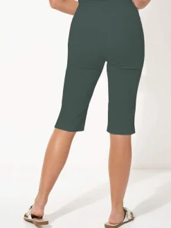 vert foncé - Short Roman stretch longueur genoux