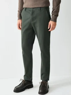 vert foncé - Slim Fit (Slim Fit) - Pantalon chino stretch