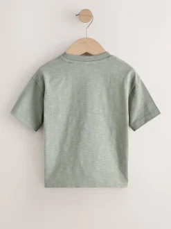 Vert girafe - T-shirt appliqué Manches courtes (3mths-7yrs)