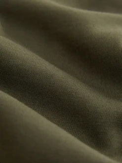 Vert kaki - Ajustement droit - Pantalon de jogging épais décontracté à dos brossé