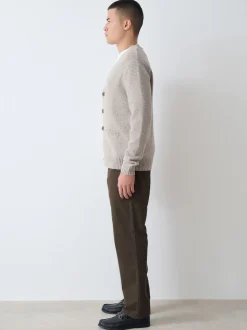 Vert kaki - Ajustement droit - Pantalon chino stretch