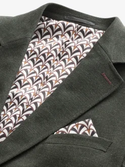 Vert kaki - Ajustement régulier - Blazer intelligent texturé