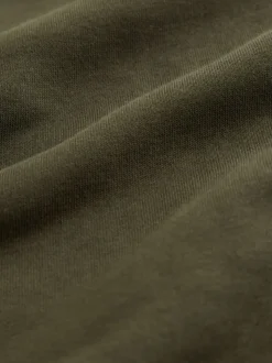 Vert kaki - Ajustement régulier - Sweat-shirt épais à Col rond riche en coton