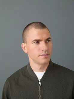 Vert kaki - Blouson bomber élégant