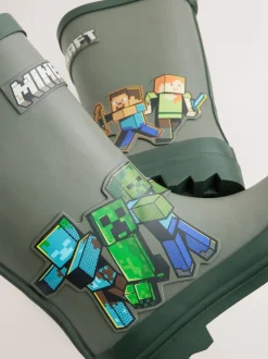 Vert kaki - Bottes en caoutchouc Minecraft