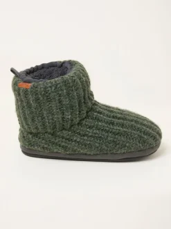 Vert kaki - Bottes FatFace en maille
