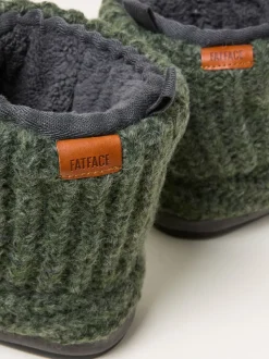 Vert kaki - Bottes FatFace en maille