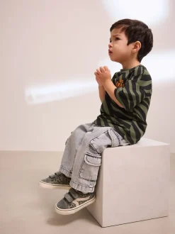 Vert kaki - Fermeture par contact Skate Trainers