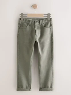 Vert kaki - Jeans extensibles (3-17yrs)