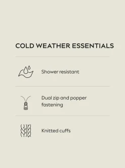 Vert kaki - Manteau long rembourré imperméable