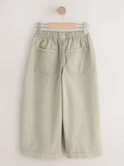 Vert kaki - Pantalon Barrel Pullon (3-16ans)