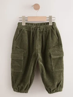 Vert kaki - Pantalon cargo en velours côtelé (3mths-7yrs)