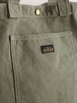 Vert kaki - Sac cabas en coton