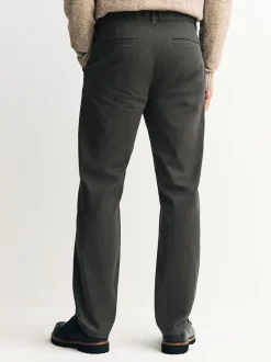 Vert kaki - Slim Fit (Slim Fit) - Pantalon chino stretch