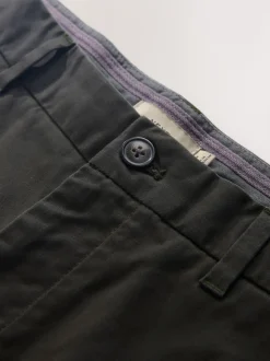 Vert kaki - Slim Fit (Slim Fit) - Pantalon chino stretch