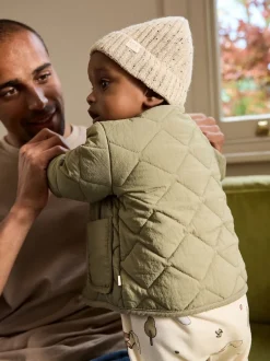 Vert kaki - Veste matelassée en nylon pour bébé (0mois à2ans)