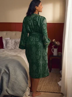 Vert émeraude - Peignoir Laura Ashley Josette