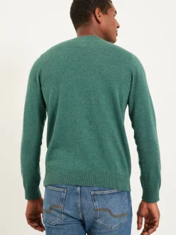 Vert émeraude - Pull FatFace en maille à Col rond