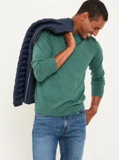 Vert émeraude - Pull FatFace en maille à Col rond