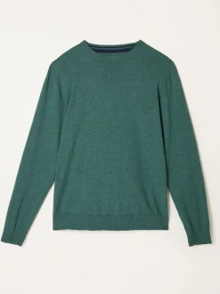 Vert émeraude - Pull FatFace en maille à Col rond