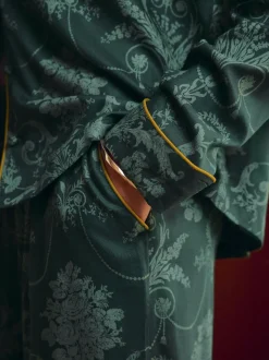 Vert émeraude - Pyjama Laura Ashley Josette boutonné