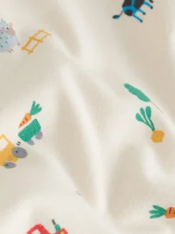 Vert motif ferme - Ensemble salopette et body en velours côtelé (0mois-2ans)