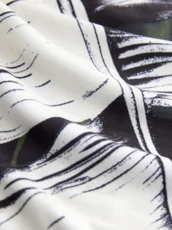 Vert motif feuilles - Pyjama confortable à manches longues