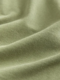 Vert mousse - Ajustement régulier - T-shirt Essential Col rond en coton