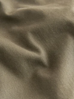 Vert olive - Ajustement droit - Pantalon chino stretch