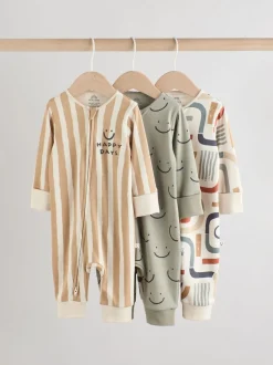 Vert olive - Lot de 3 dors-bien bébé (0-3ans)