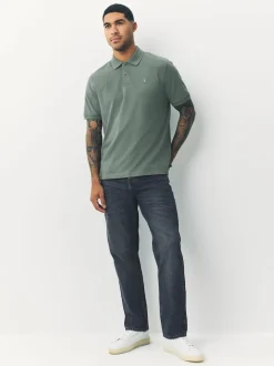 VERT SAUGE - Ajustement régulier - Polo Manches courtes Pique