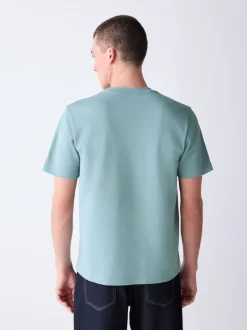 VERT SAUGE - T-shirt épais doux au toucher élégant