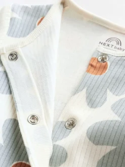 Vert sauge imprimé floral - Combinaisons de sommeil pour bébé 5 Pack (0mois-2ans)