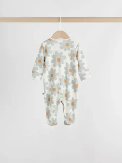 Vert sauge imprimé floral - Combinaisons de sommeil pour bébé 5 Pack (0mois-2ans)