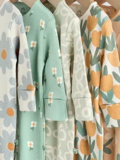 Vert sauge imprimé floral - Combinaisons de sommeil pour bébé 5 Pack (0mois-2ans)