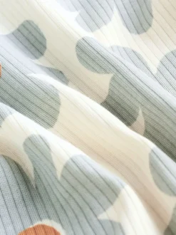 Vert sauge imprimé floral - Combinaisons de sommeil pour bébé 5 Pack (0mois-2ans)