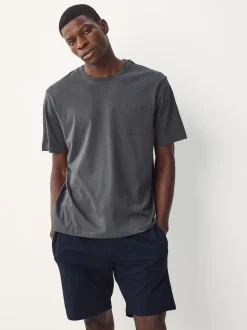 Vert sauge/gris ardoise - Lot de 2 pyjamas courts en jersey