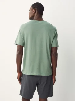 Vert sauge/gris ardoise - Lot de 2 pyjamas courts en jersey