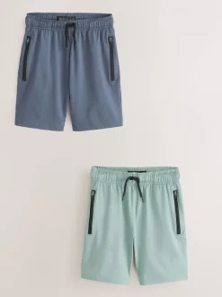 Vert/Bleu - Short de sport léger 2 Pack (3-17ans)