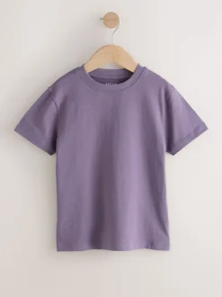 Vert/bleu/jaune/violet - Lot de 4 t-shirts à manches courtes (3-16 ans)