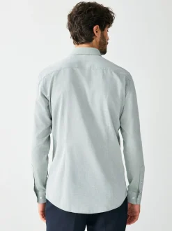 Vert/fleuri - Ajustement régulier - Ensemble chemise et cravate