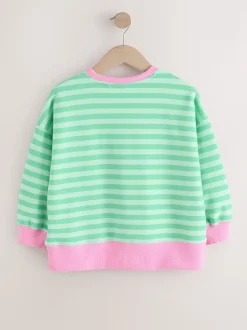 vert/rose - Sweat-shirt (3-16yrs)