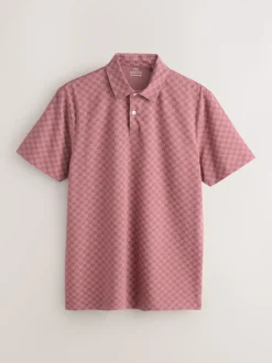 Vert/violet/bleu géométrique - Ajustement régulier - Polo en jersey Manches courtes 5 Pack